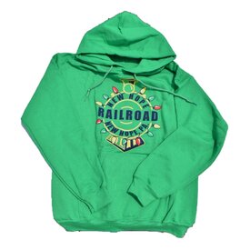 New Hope Railroad New Hope Railroad Christmas Adult Hoodie, Green