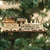 Ginger Cottages Santa Train Wooden Ornament