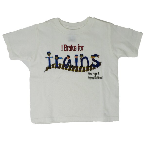 New Hope Railroad New Hope Railroad "I Brake for Trains" Short Sleeve T-Shirt, Youth