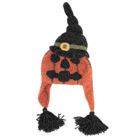  Crocheted Jack-O-Lantern Hat