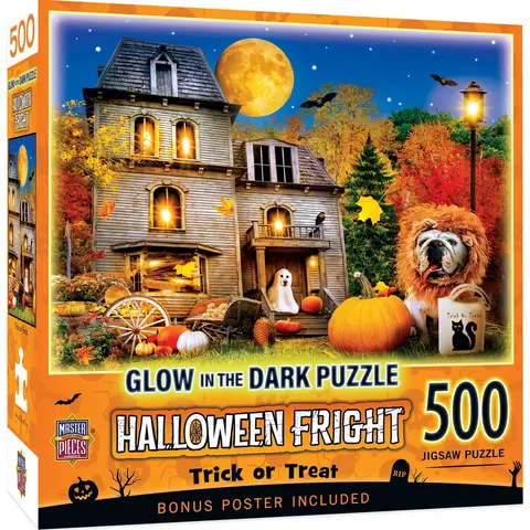 MasterPieces Trick or Treat Glow-In-The-Dark 500 pc Puzzle