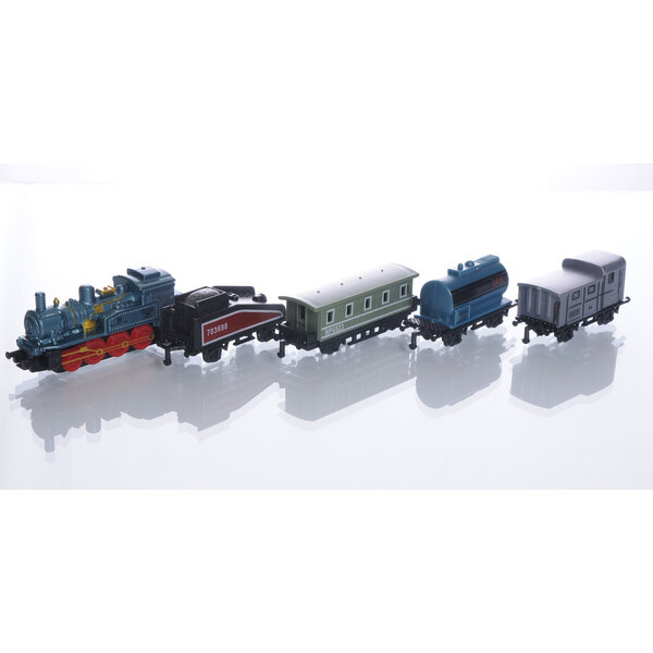 Die-Cast Pull-Back Train Set 5-Piece Assorted