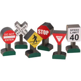 NameTrains Maple Landmark Wooden Road Signs