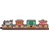 Maple Landmark Wooden Santa Train 4 pc Set