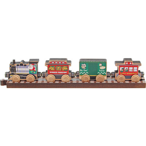Maple Landmark Wooden Santa Train 4 pc Set