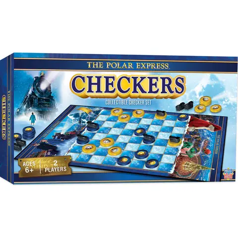 The Polar Express Checkers Game Set