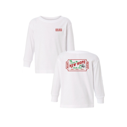 New Hope Railroad Long Sleeve Santa Train T-Shirt Toddler