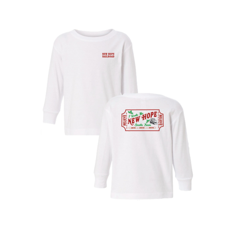 New Hope Railroad Long Sleeve Santa Train T-Shirt Youth