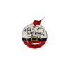 New Hope Railroad Round Ceramic Ornament Believe, 3.5"