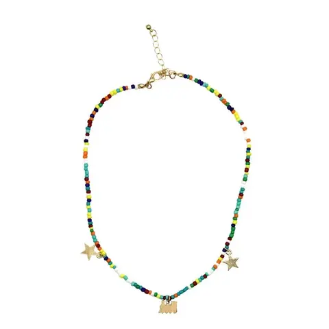 Seed Bead Train Necklace