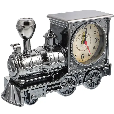 Silver Train Alarm Clock