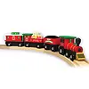 Lionel - Wooden Holiday Train Set Deluxe 18 pc Set