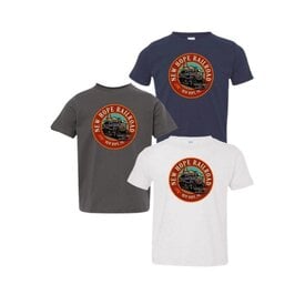  New Hope Railroad T-Shirt Round Logo, Youth