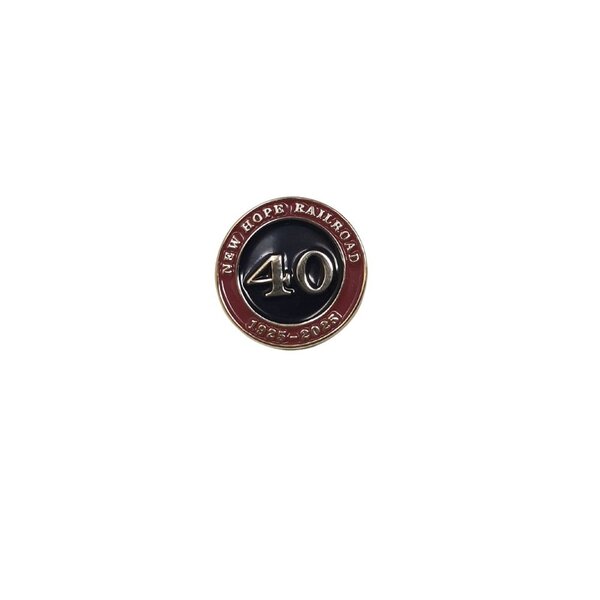  New Hope Railroad #40 100th Anniversary Pin