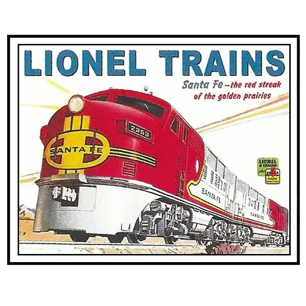  Santa Fe Railroad - Tin Sign