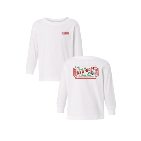 New Hope Railroad Long Sleeve Santa Train T-Shirt Adult