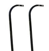 GTW Extended Top Steel Candy Cane Struts with Satin Black Finish