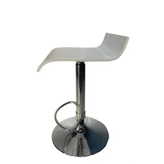 Glossy White Adjustable Stool (min. order 2 or 4)