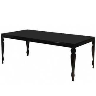 Kristal Dining Table Black Glass
