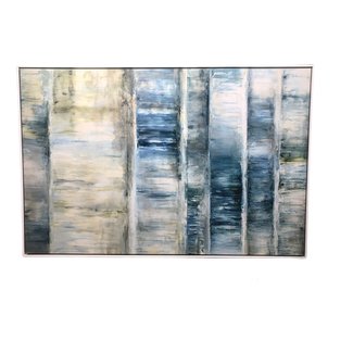 Lines and Icicle Framed Canvas - 72x47