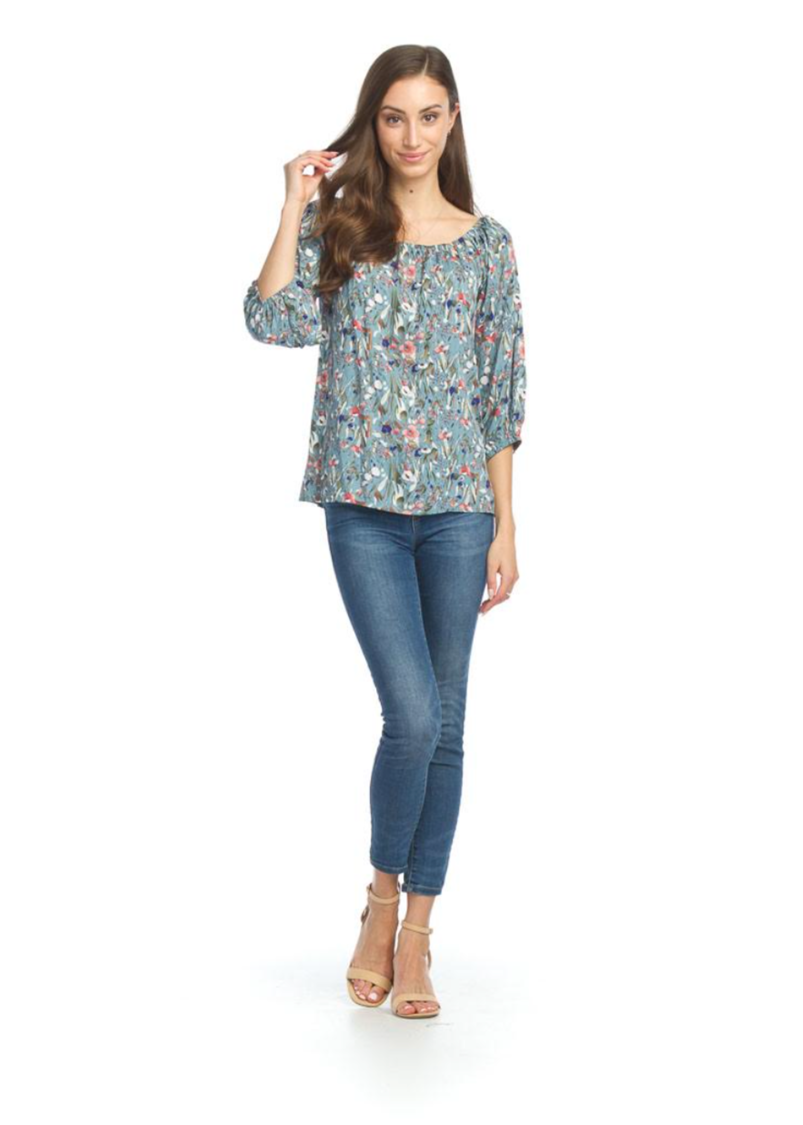 Papillon Abstract Floral Blouse