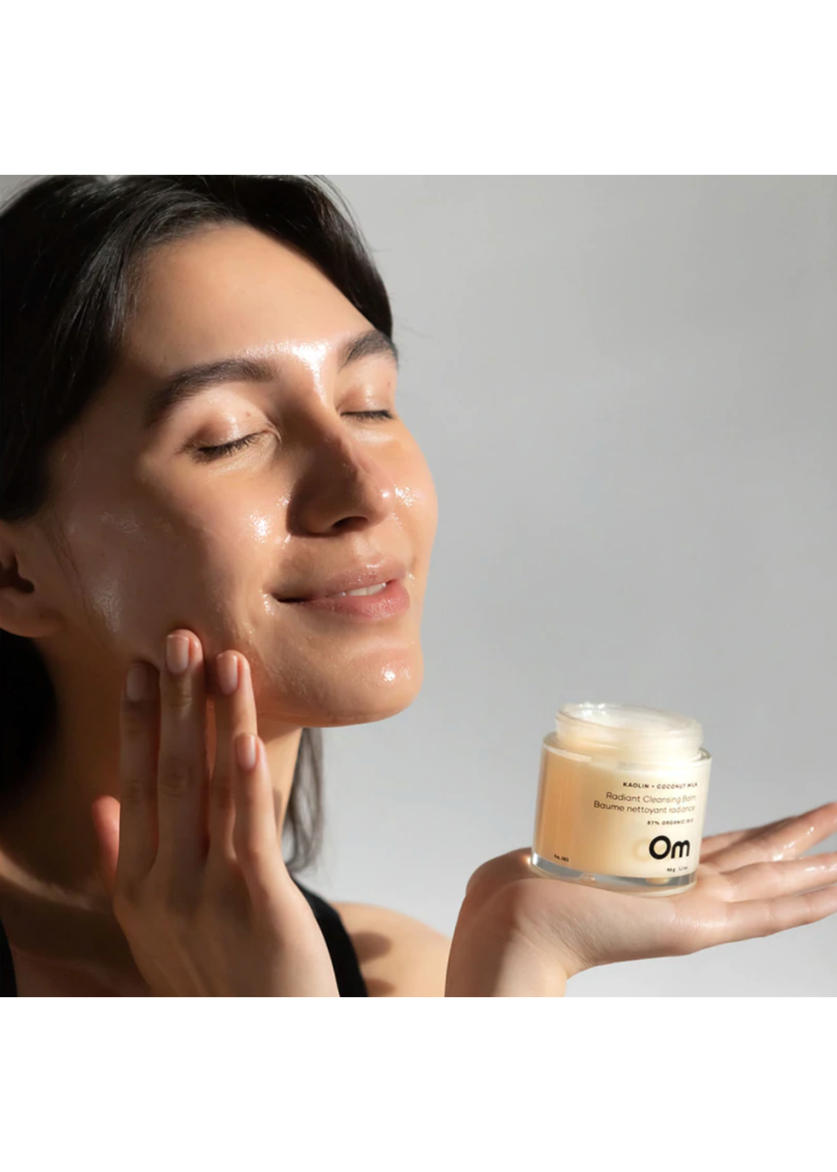 Om Organics Kaolin + Coconut Milk Radiant Cleansing Balm