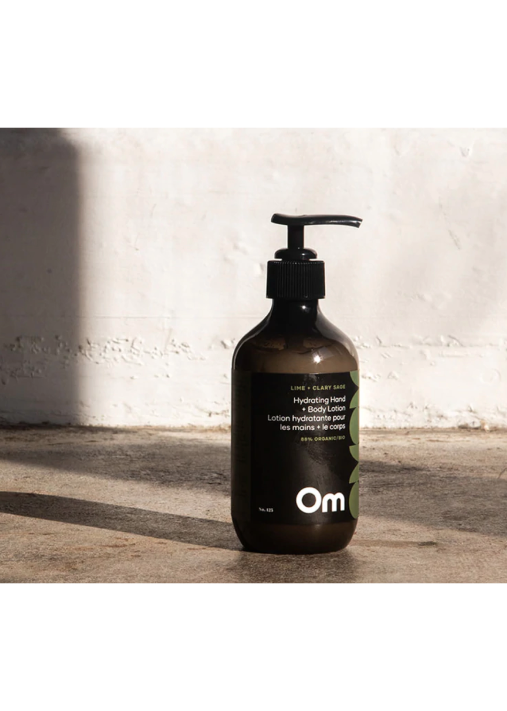 Om Organics Lime + Clary Sage Hydrating Hand + Body Lotion