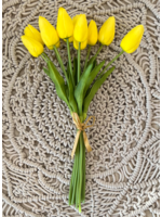 Zhen Imports 14" mini tulip yellow