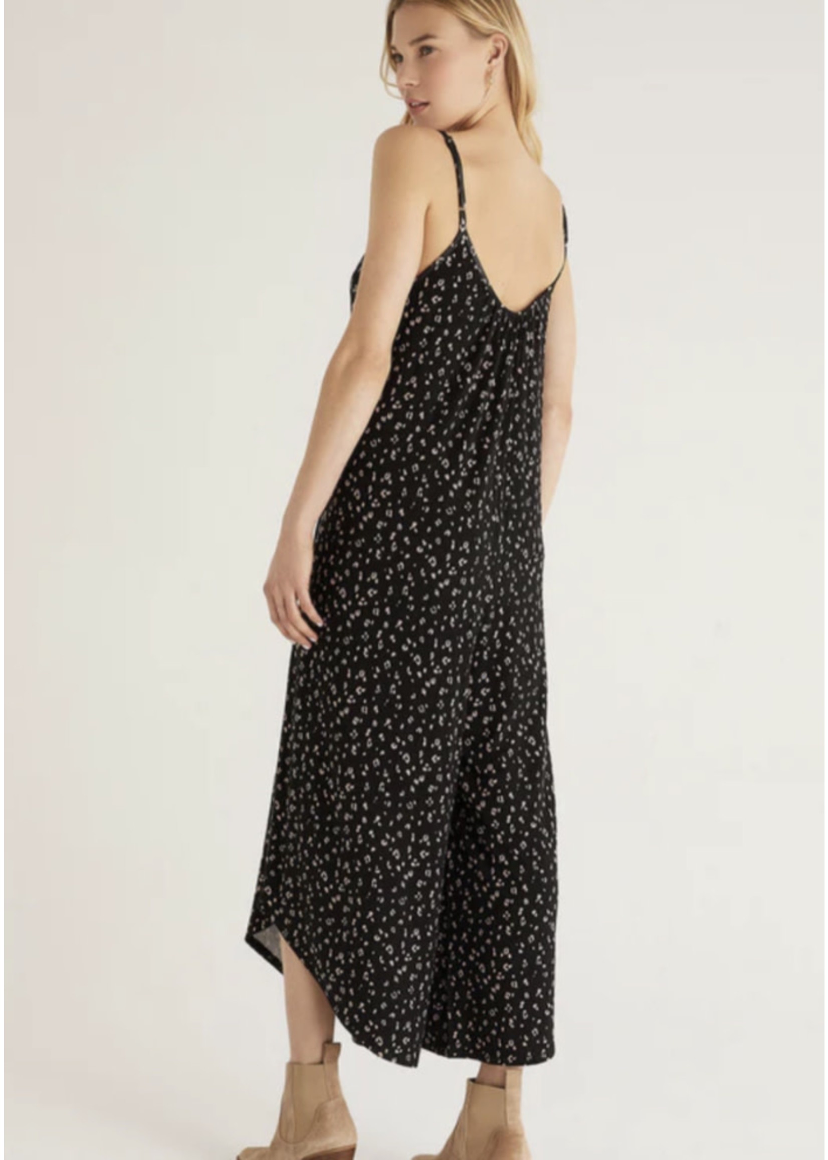 z supply Leopard Flared Jumpsuit