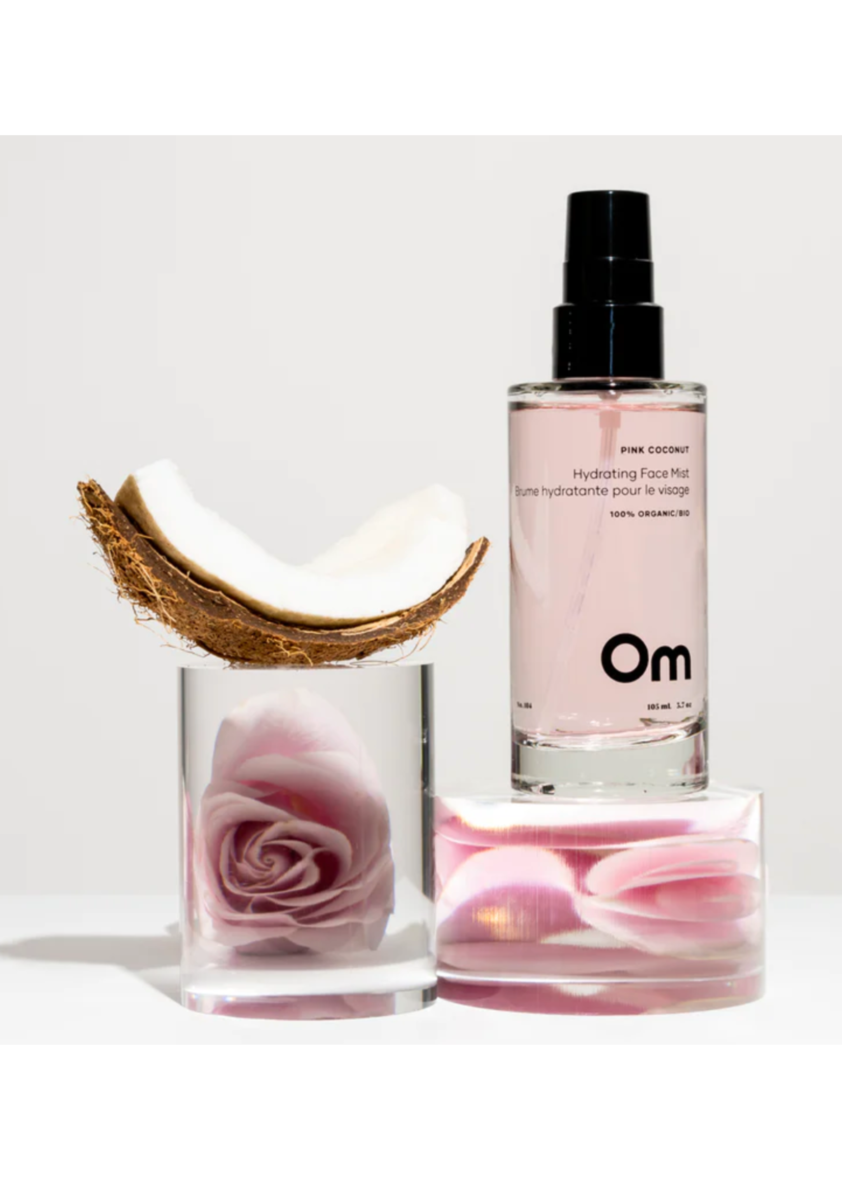 Om Organics Pink Coconut Hydrating Face Mist 3.7oz
