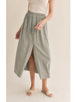 Sadie & Sage Botanical Midi Skirt