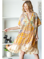 Oli & Hali Washed Print Mix Dress 0421