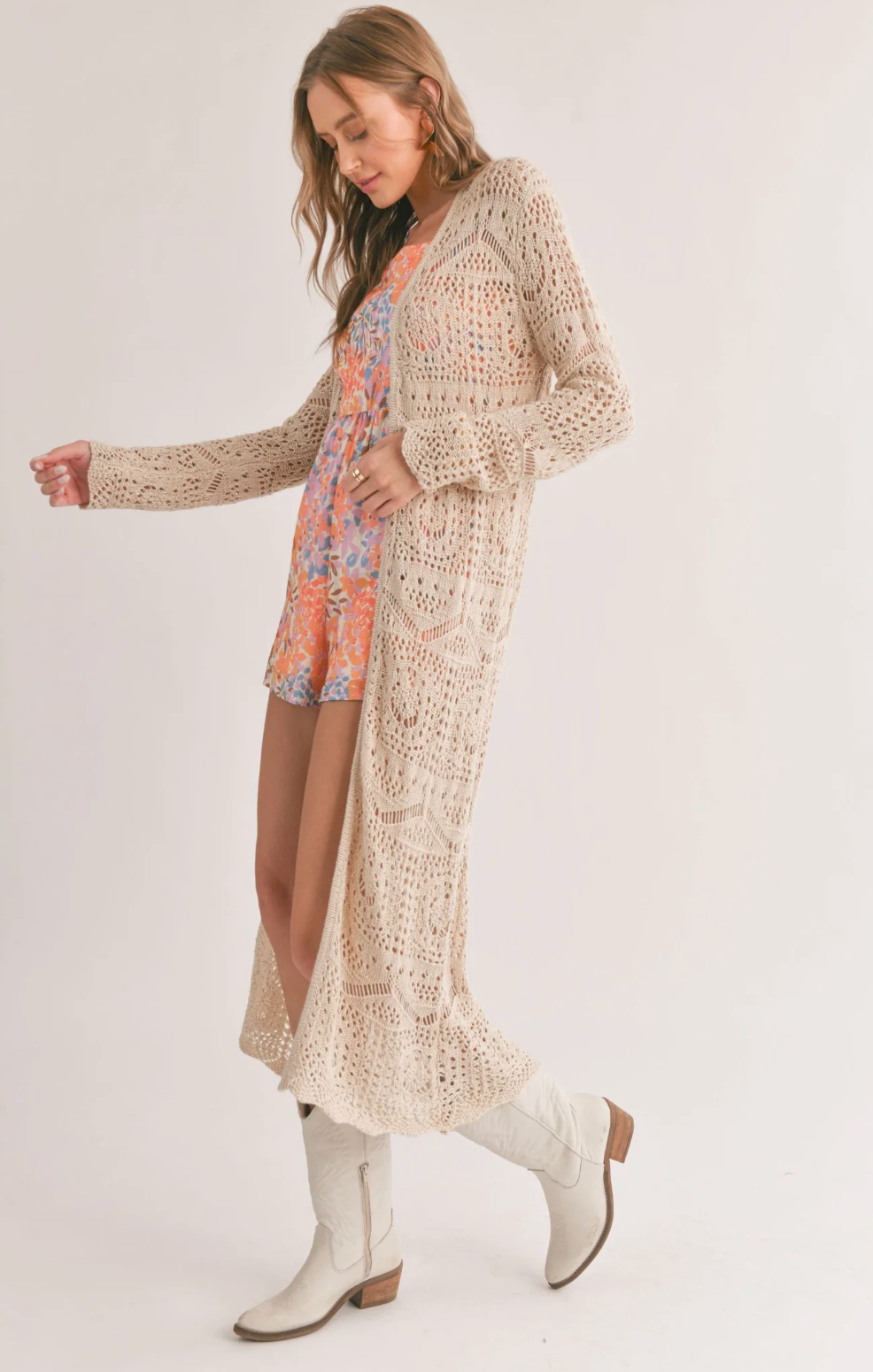Jay Pointelle Duster Twig Boutique