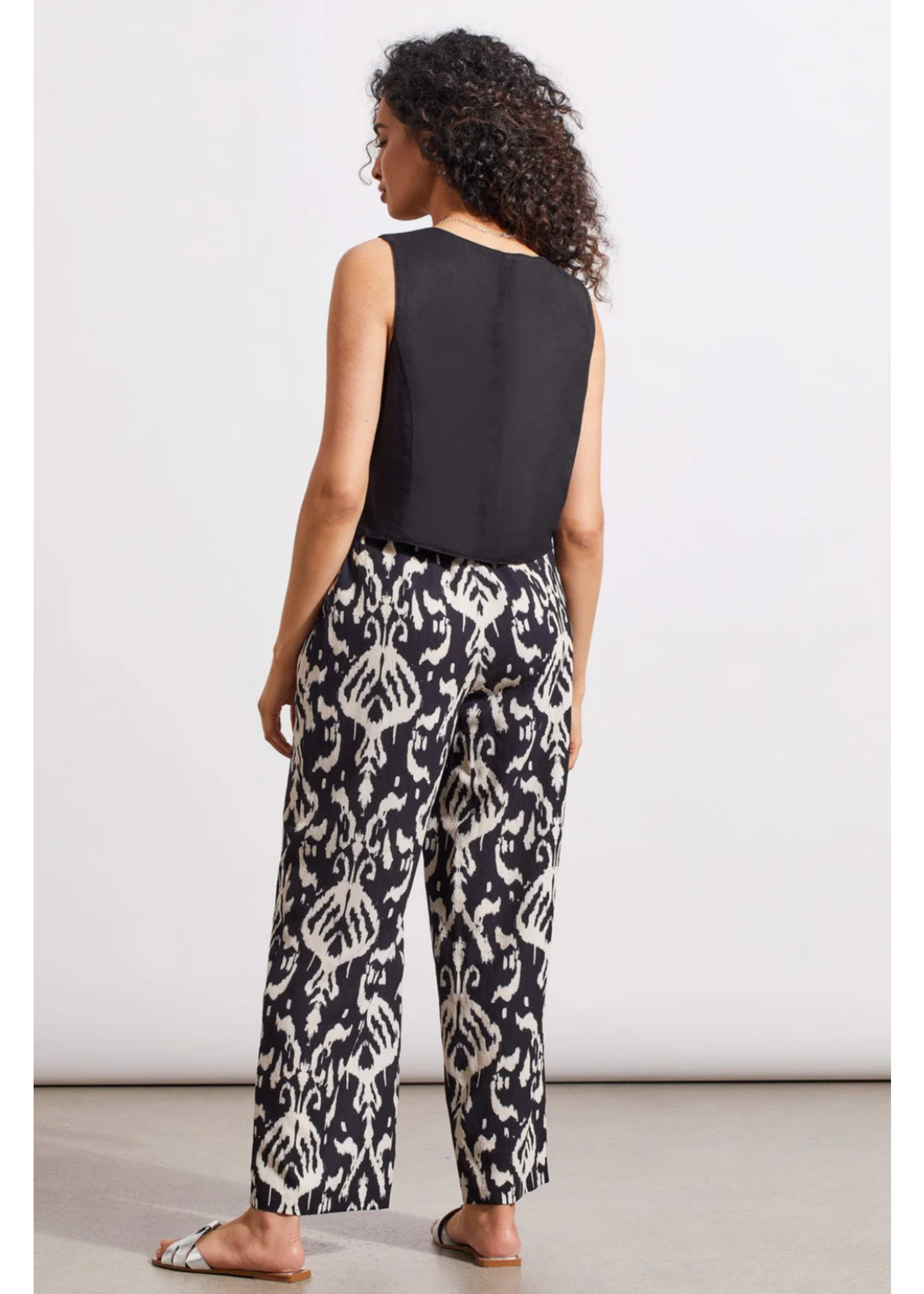 Tribal Pull On Belted Ankle Pant 3693