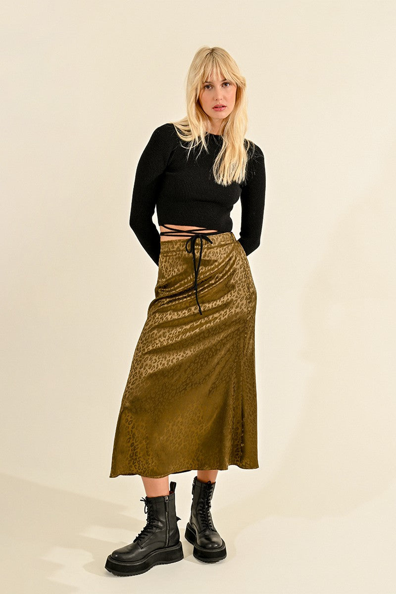 Woven Skirt LALF144 - Twig Boutique