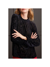formo Flare Sweat Tops 黒 L/S Flare Top Ruffle 1992O - Twig Boutique