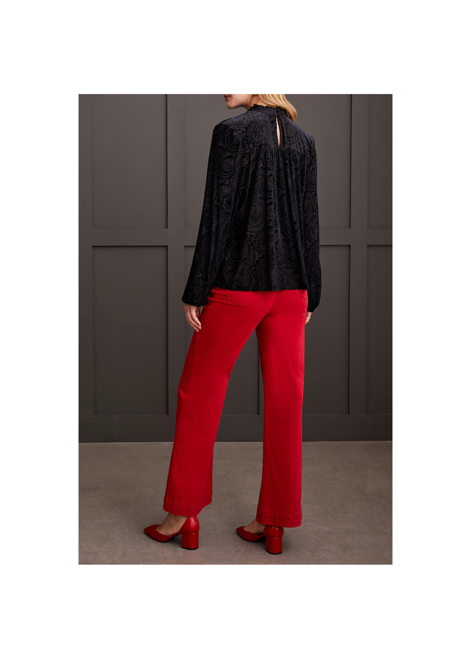 Tribal L/S Flare Top Ruffle 1992O