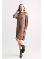 Papillon Cable Knit Sweater Dress 19419