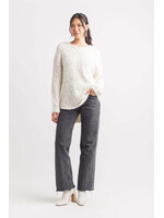 Papillon Speckled Shirt Hem Sweater 19277