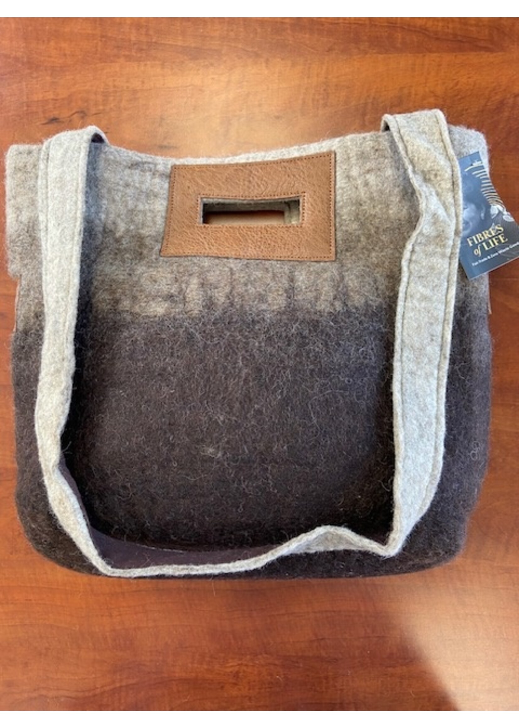Fibers of Life Ombre Felted Tote