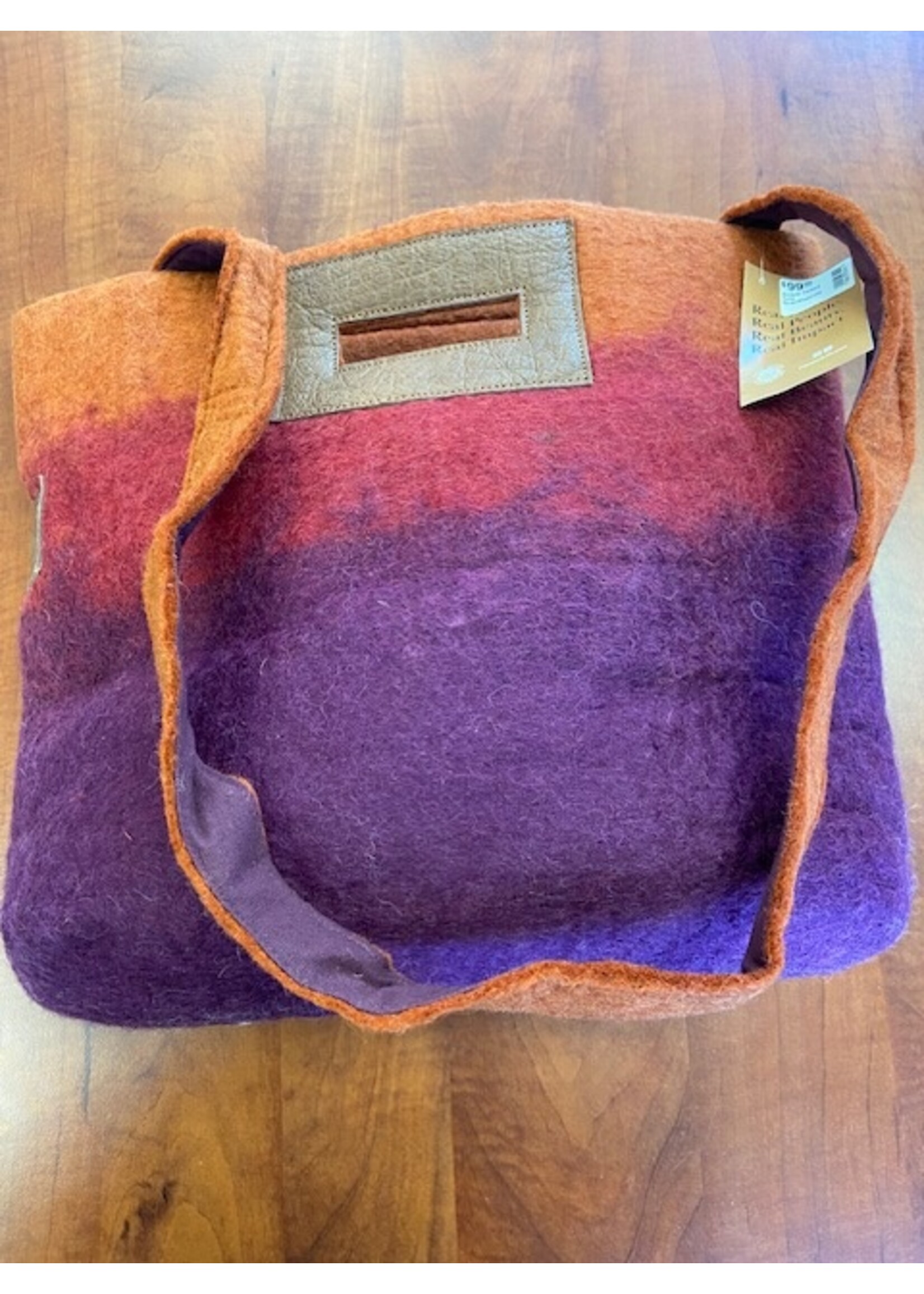 Fibers of Life Ombre Felted Tote