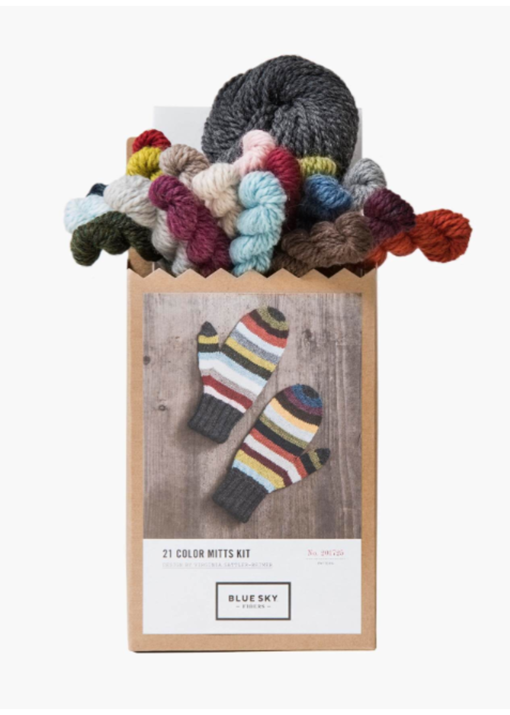 Blue Sky Fibers Woolstok 21 Color Mittens Kit