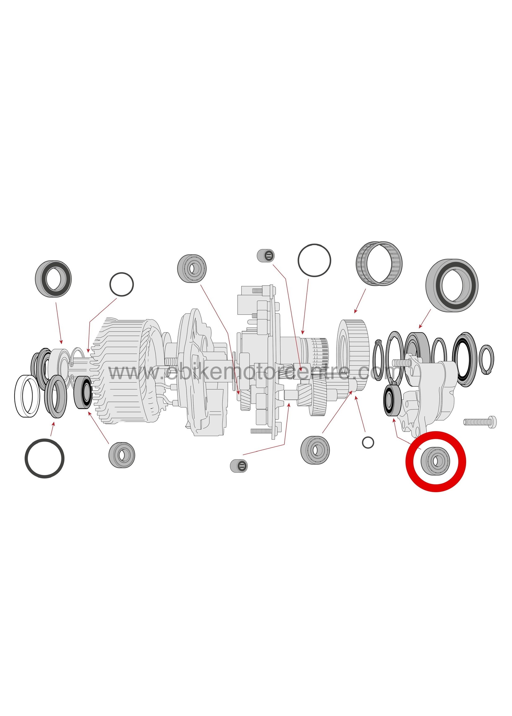 Bosch Bosch Gen 4 - Main drive support bearing case side