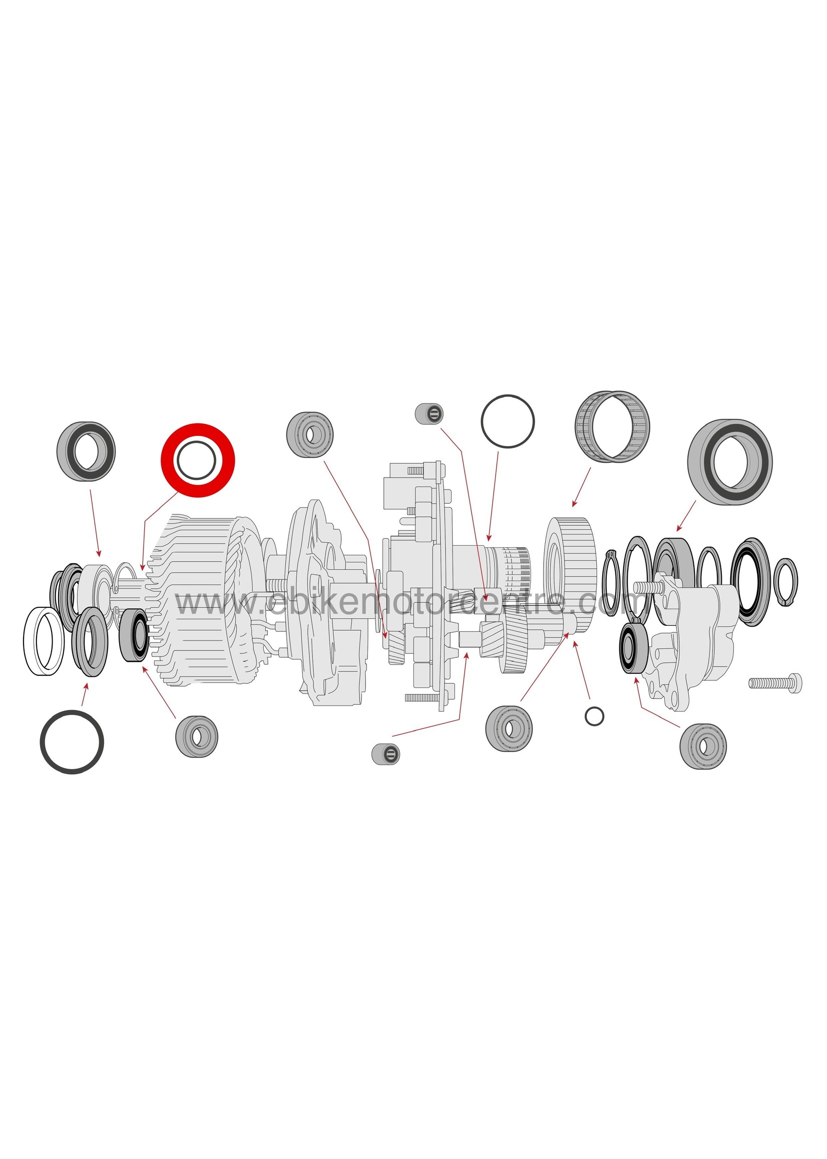 Bosch Bosch Gen 4 - O-ring, left hand crankshaft