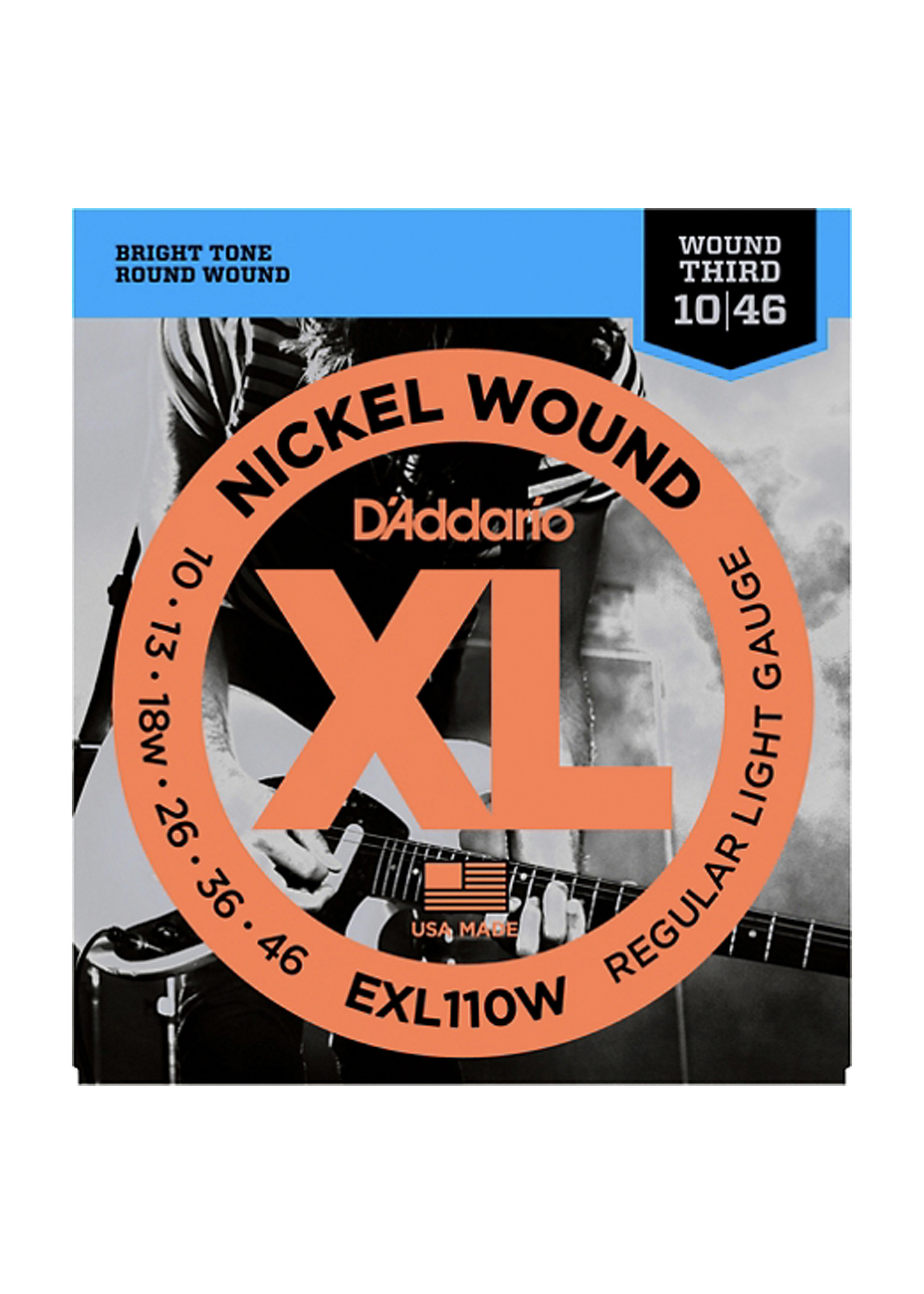 D'Addario D'Addario EXL110W, Wound Third, 10-46