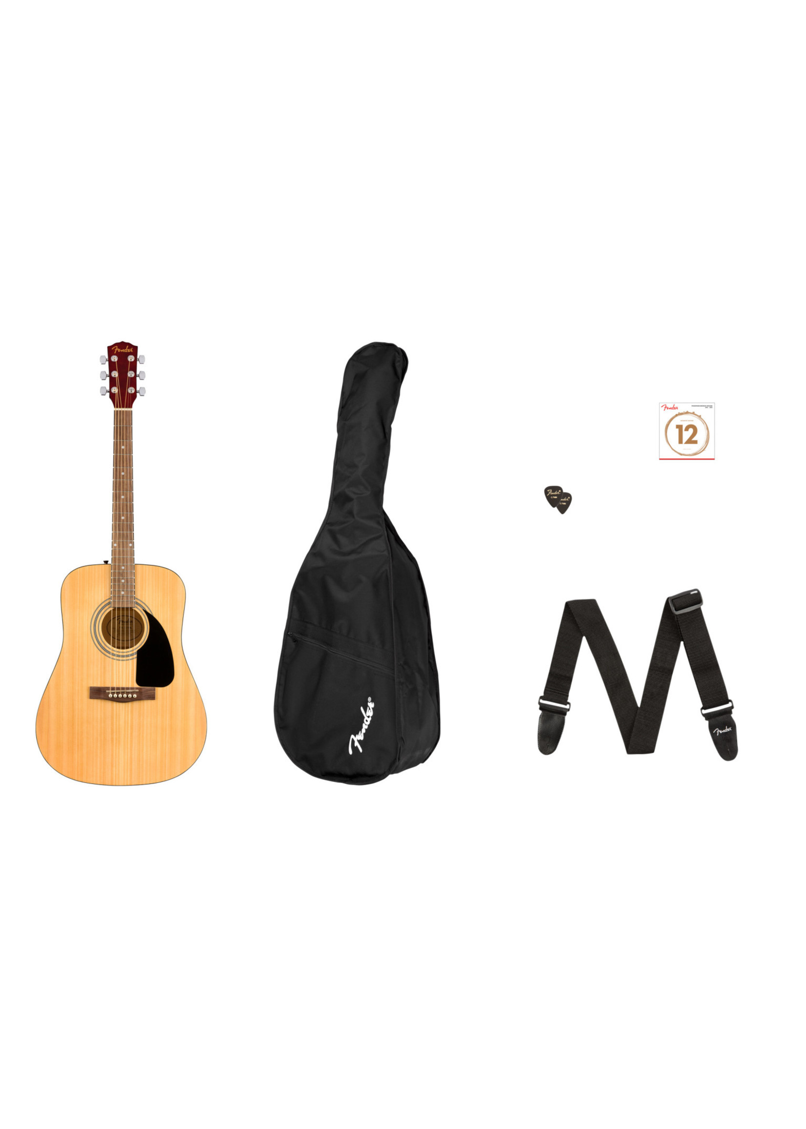 Fender Fender FA-115 Dreadnought Acoustic Pack, Natural