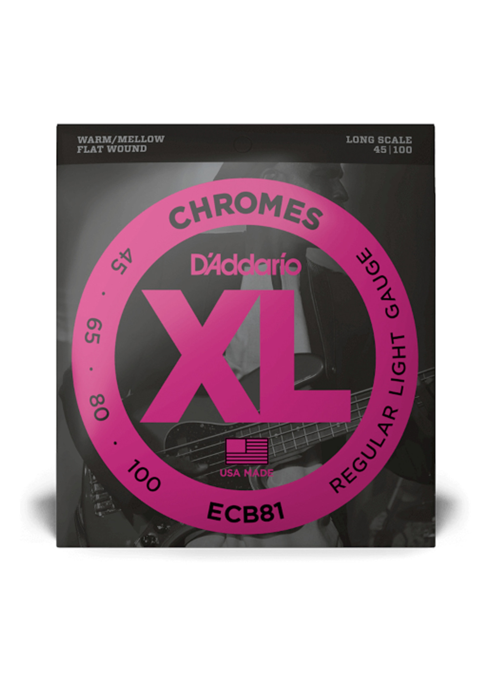 D'Addario D'Addario ECB81 Bass Chrome 45-100