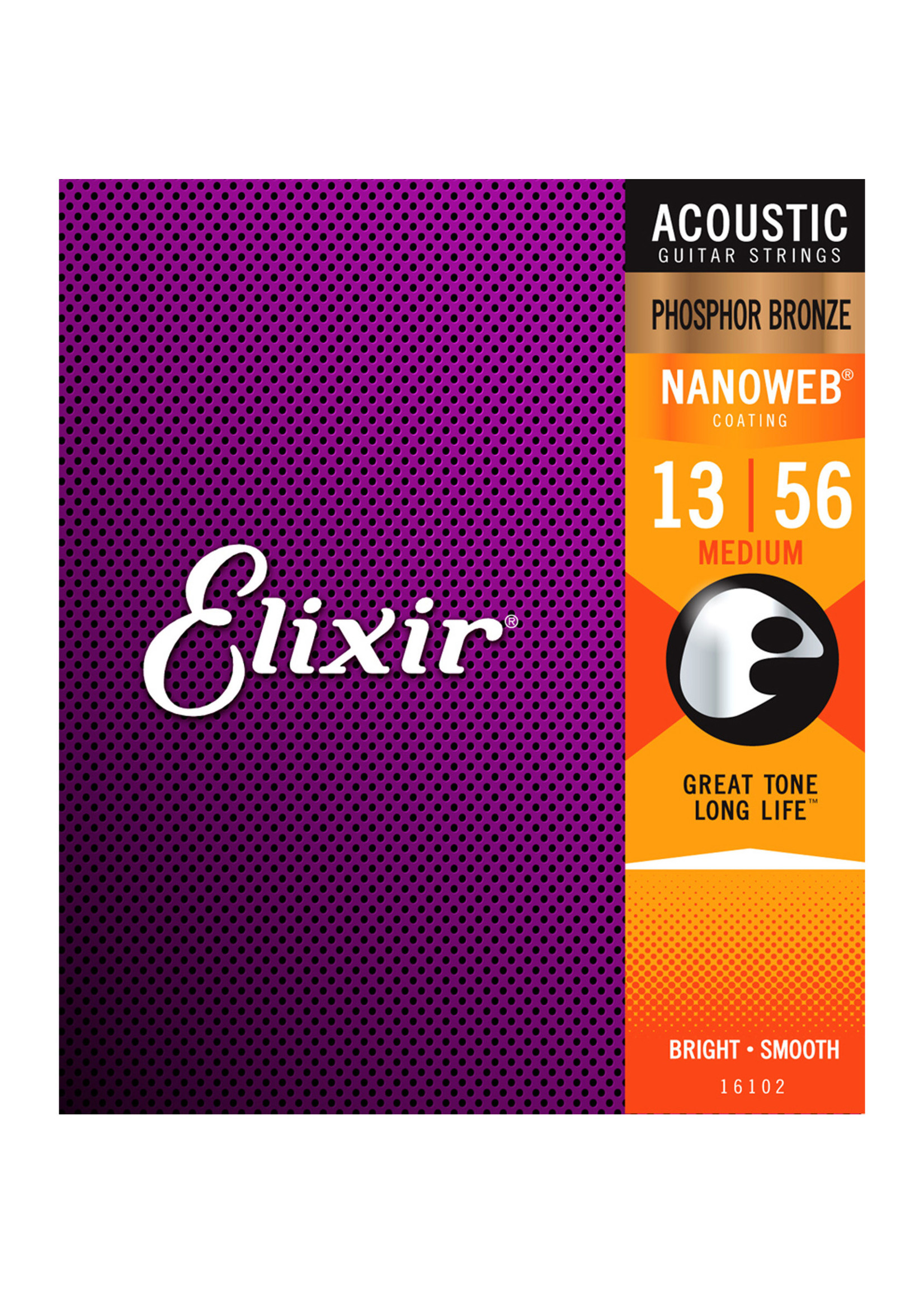 Elixir Elixir 16102 Nanoweb Phosphor Bronze Medium 13-56