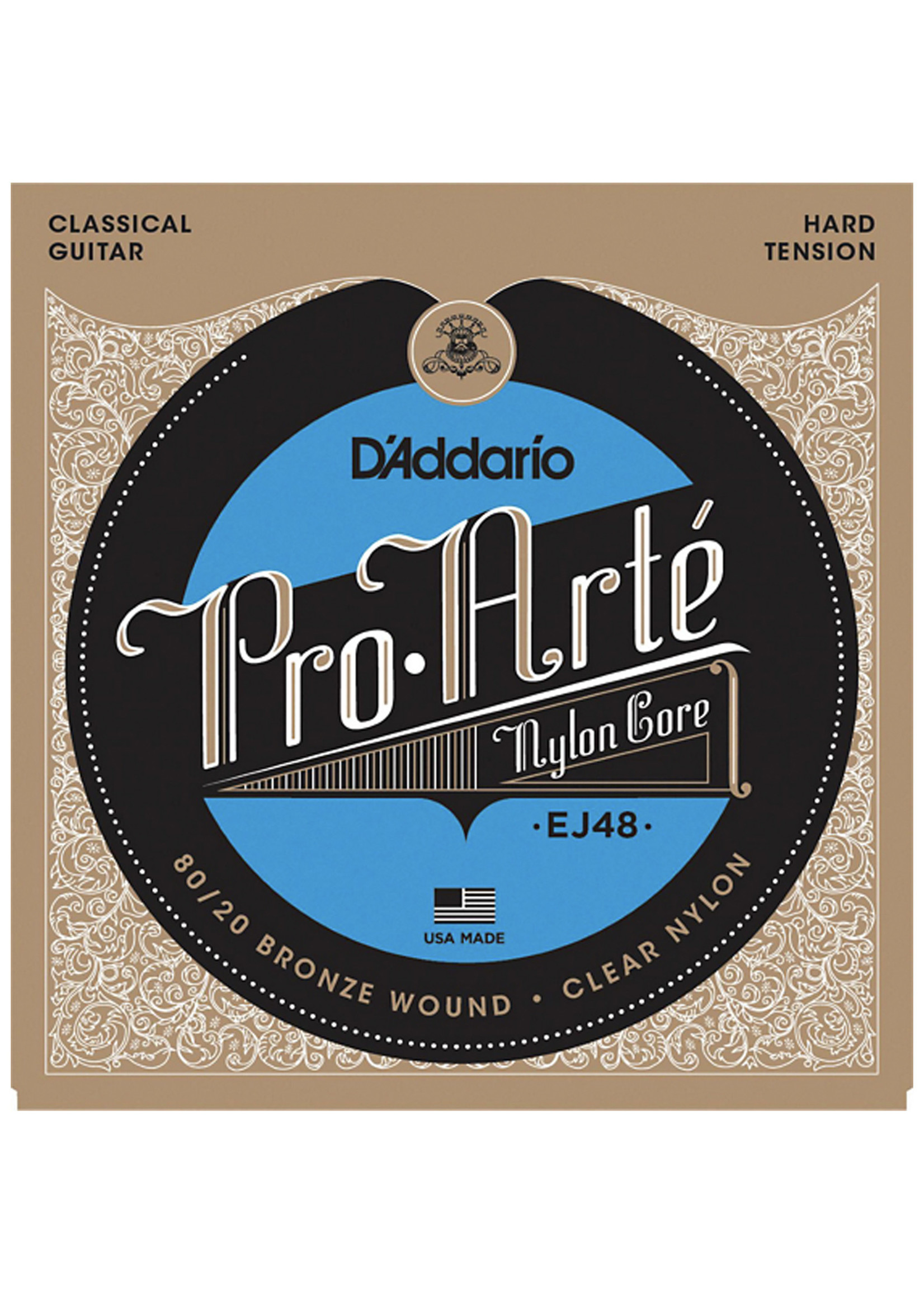 D'Addario D'Addario EJ48 Classical Guitar Hard Tension Tie End