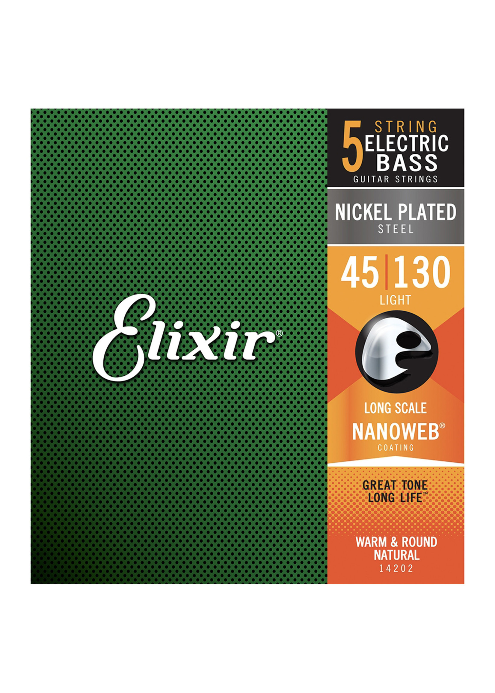 Elixir Elixir 14202 Nanoweb 5-String Bass Strings